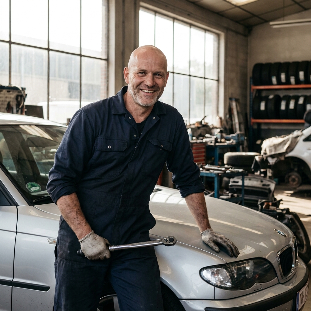 Davy Renard in zijn werkplaats in Sint-Truiden